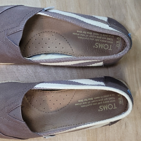 Toms Alpargata Light Brown/Tan Canvas Women's Fashion Slip On Shoes - Picture 9 of 10